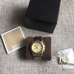Michael Kors gold boyfriend watch